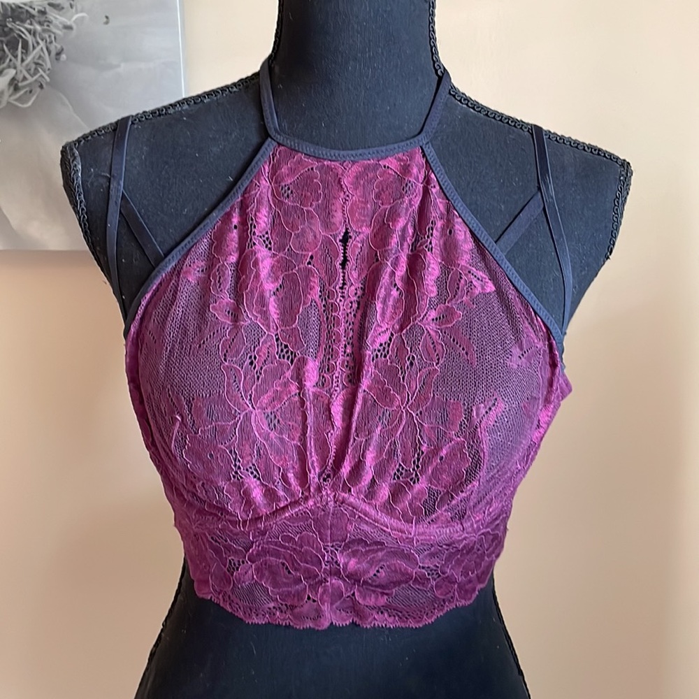 Sexy Lace Halter Bra
